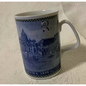 Grand Italia Cobalt blue And White coffee mug